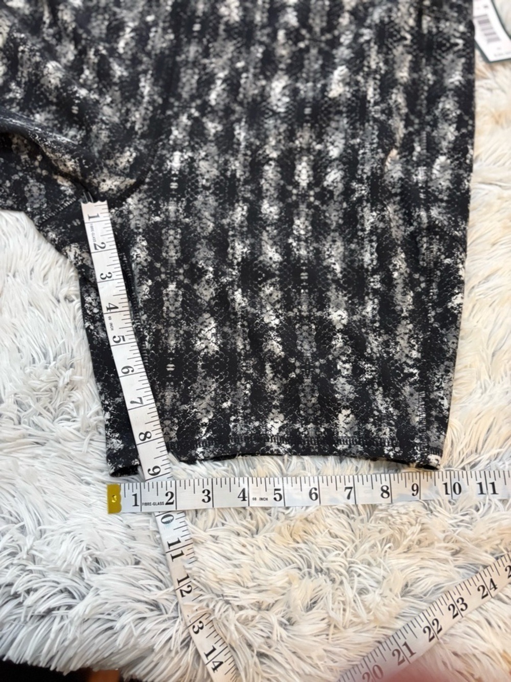 MTA Sport 3X Black White & Gray Printed Bike Shorts Athletic Stretch Pockets - Picture 10 of 10
